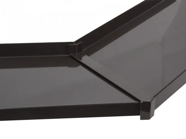 Hliníková spojka - 135° - nos 25mm - tmavohnedá RAL 8019 1