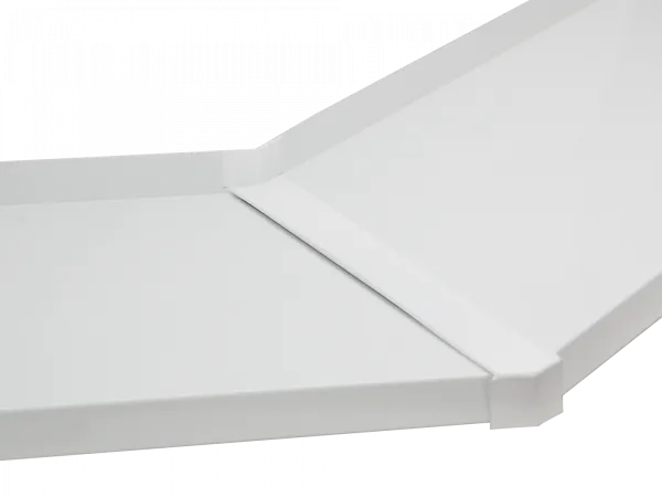 Hliníková spojka - 135° - nos 25mm - biela RAL 9016 1