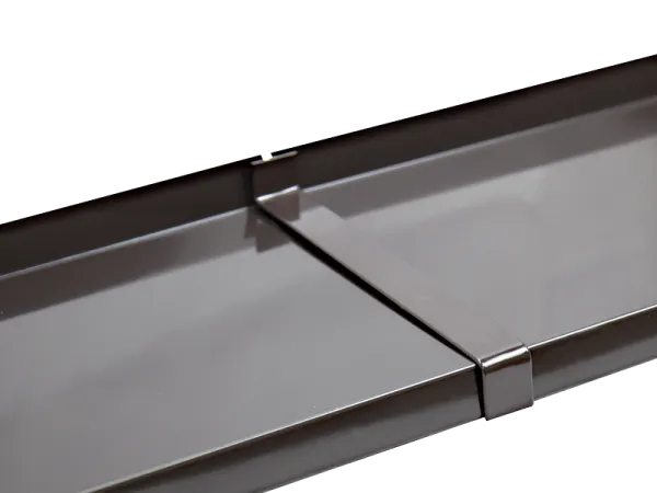 Hliníková spojka - priama - nos 25mm - tmavohnedá RAL 8019 1