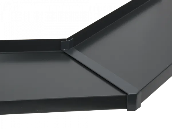 Hliníková spojka - 135° - nos 25mm - antracit RAL 7016 1