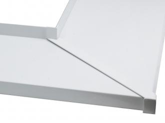 Hliníková spojka - 90° - nos 25mm - biela RAL 9016 1