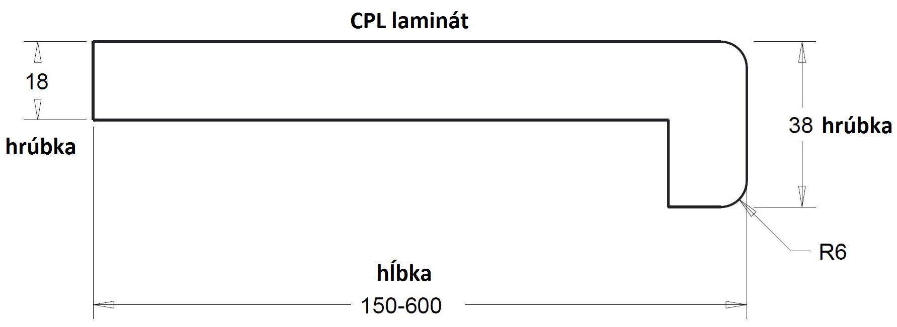 rez drevotrieskoveho parapetu