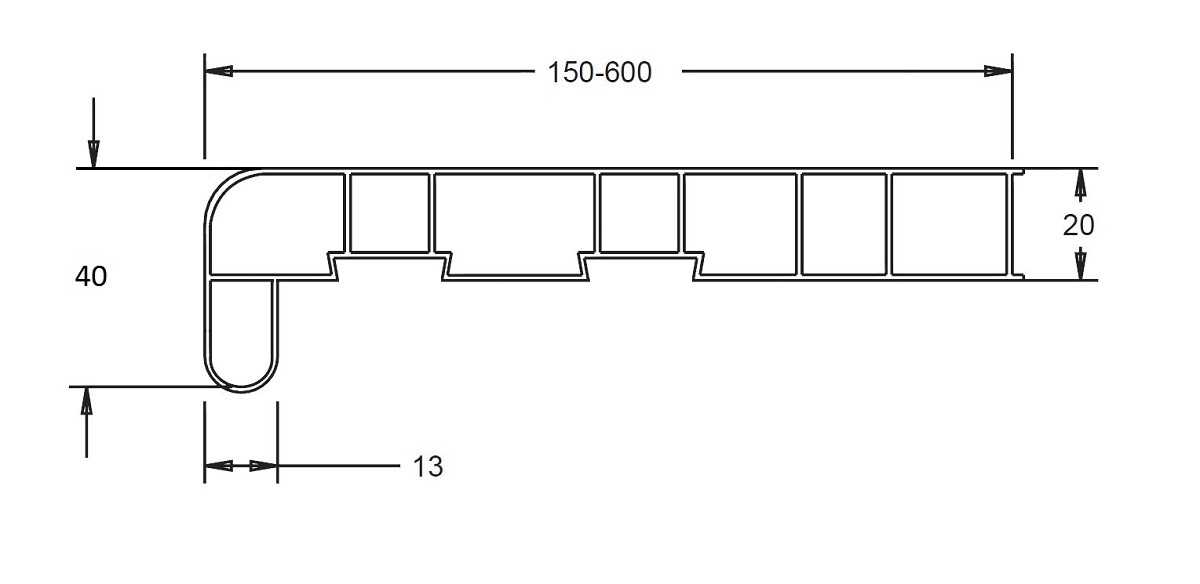 rozmery vnutornych parapetov